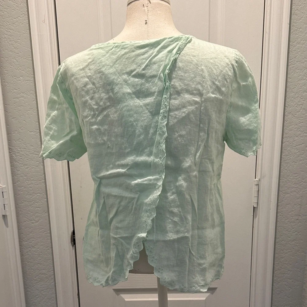 J. Crew Mint Green Short Sleeve Women's Tee - Picture 2 of 3